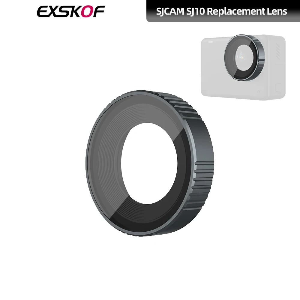 Сменный объектив EXSKOF для экшн-камеры серии SJCAM SJ10, защитный чехол, аксессуары для камер с двумя экранами