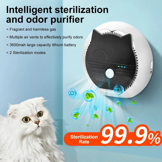 Animaux De Compagnie air Désodorisant Pour Litière De Chat Chat Fournitures  Odeur Dissolvant Intelligent Pour Chiens Et Chat ( 2e Génération ), Mode  en ligne