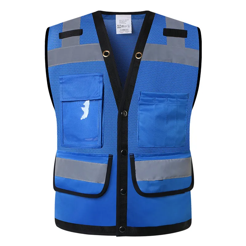 High Visibility Vest Pockets Reflective Vest for Men and Women Mesh Safety Vest Work Wear Reflective