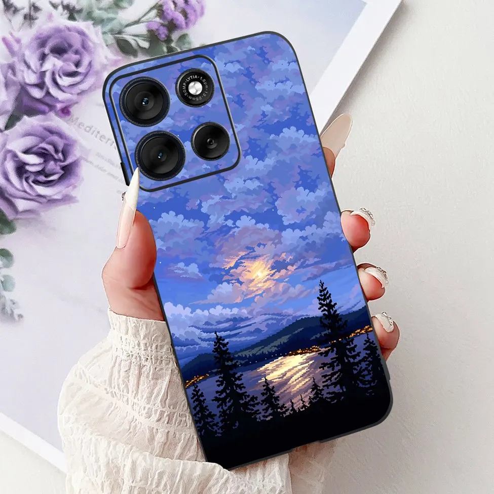 Cute Cartoon Cat & Butterfly Luxury Phone Case – Stylish Protection