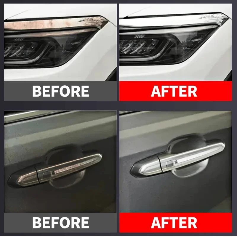 A Restoration Paste for Chrome Parts of Vehicles, Designed for Renewing Oxidized Chrome Trim And Emblems, Comes with a Sponge 3