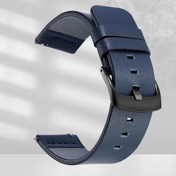 Quick Release Leather Watch Band - 20mm/22mm Strap