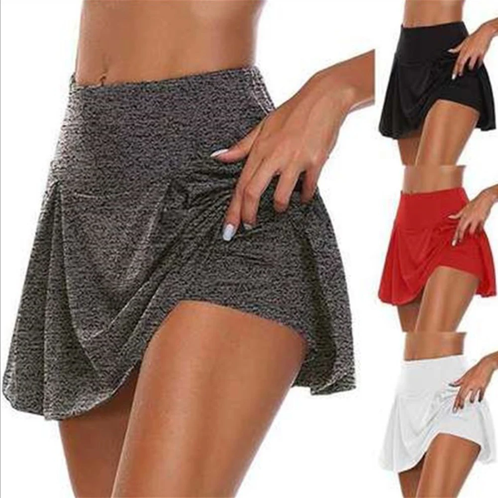 Women Sports Tennis Skirts Dance Shorts Skort Quick Drying Yoga Shorts