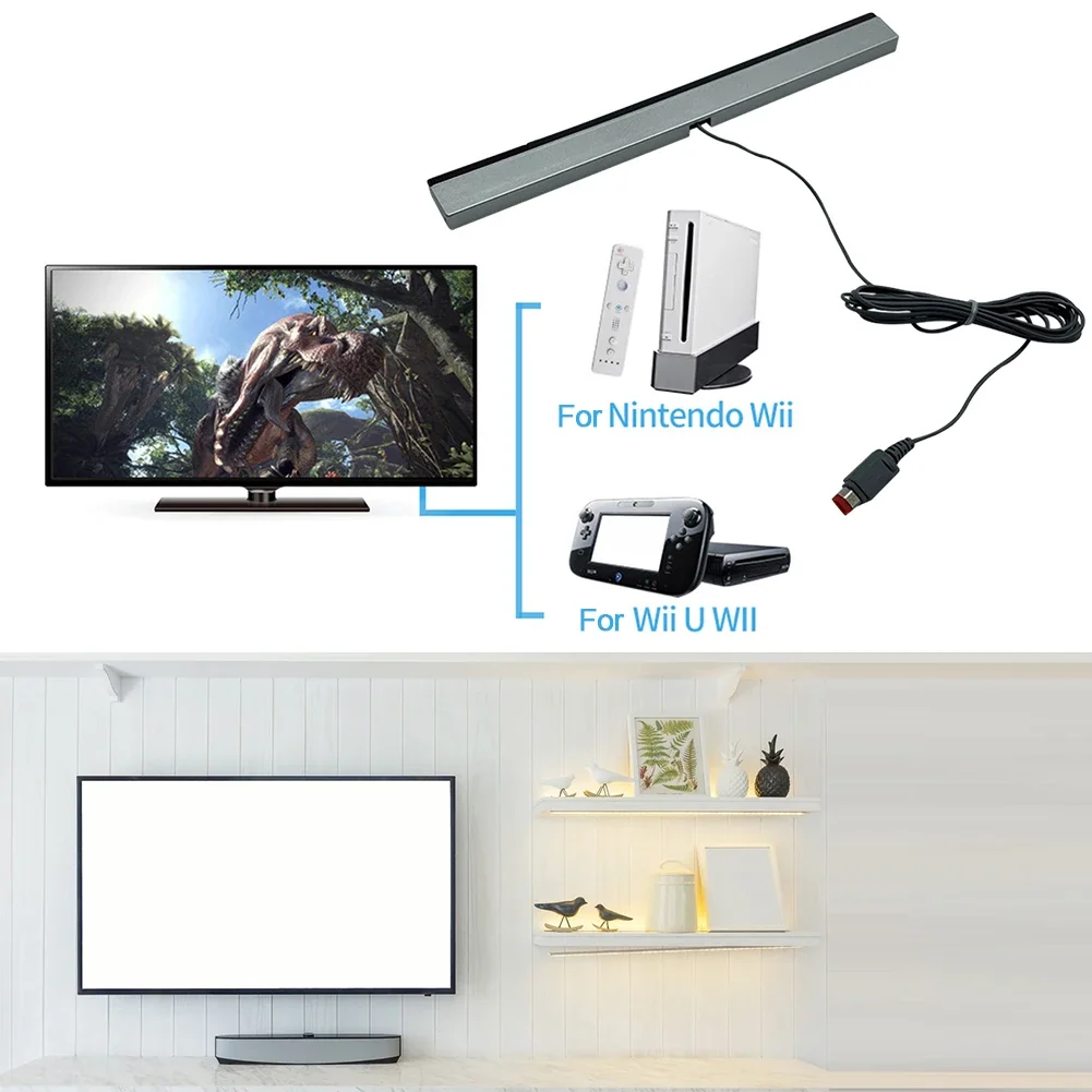 Remote Infrared Ray IR Inductor Bar USB Plug Wired Infrared Ray Sensor Bar IR Signal for Nintendo Wii Wii U Console