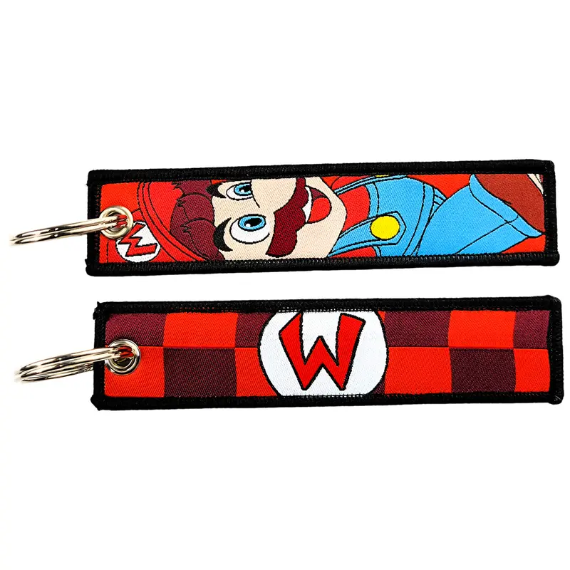 One Piece Anime Key Chains with Cute Jet Manga Embroidery Fashion Key Tag for Jewelry Accessory Key Ring Holder Gift Anime Fans - Image 13