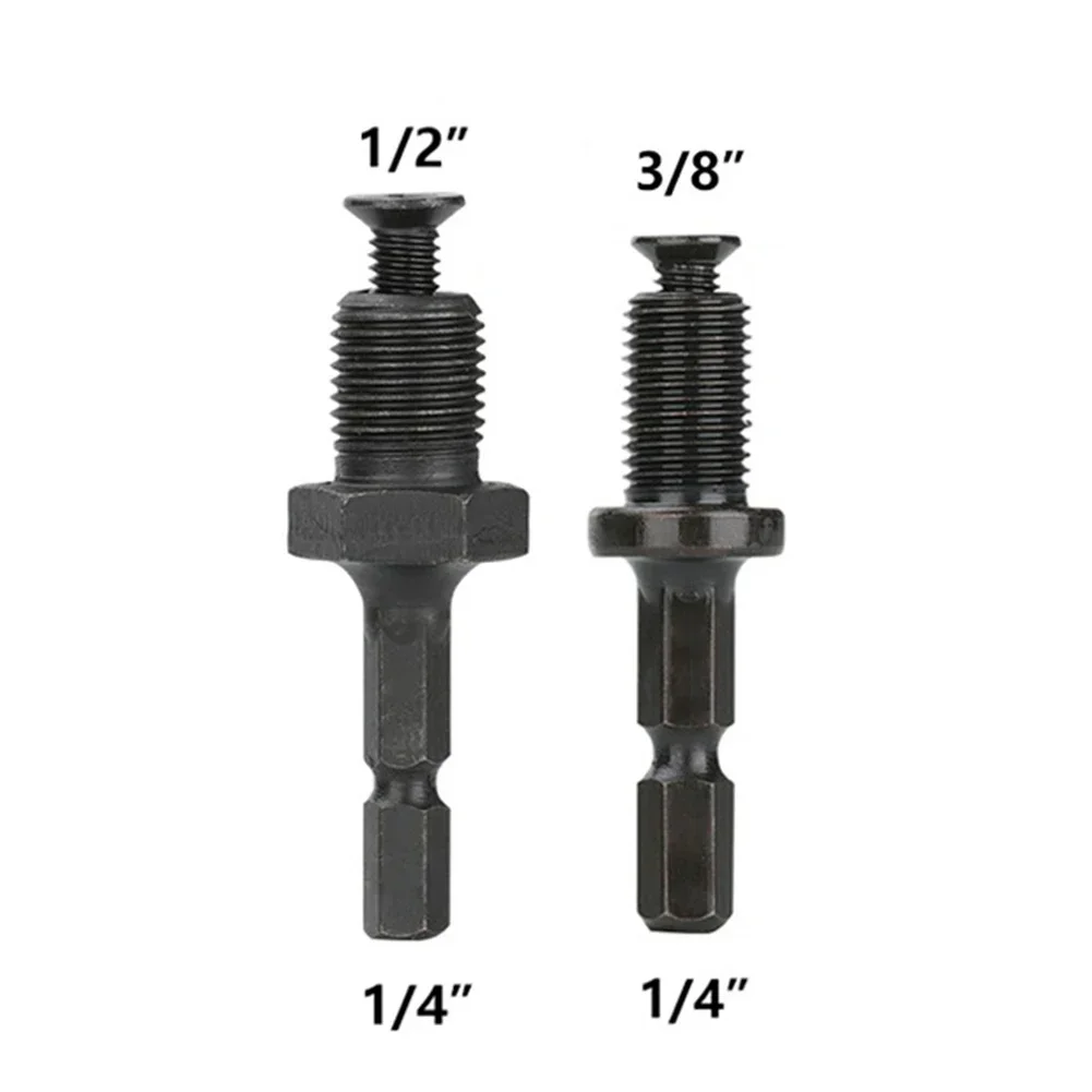

To Inch Drill 1/4 Adapter Drilling Chuck Rod Thread Male Bit Connecting Inch Accessory Shank Hex 3/8 1/2 To 2pcs Adapter 1/4