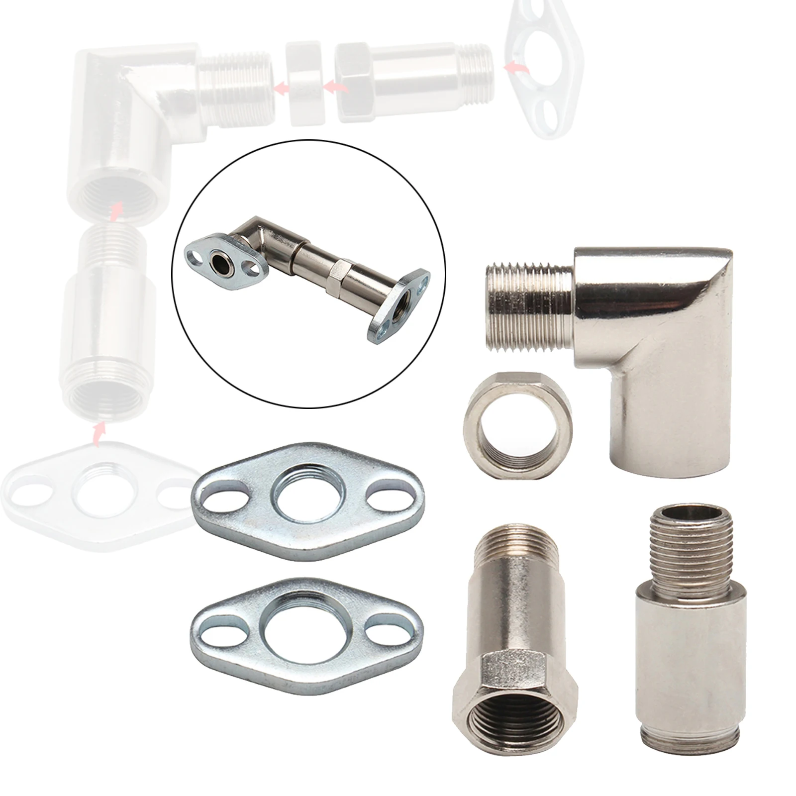 

Metal M18x1.5 Oxygen Spacer Sensor 90 Degrees for Various Car Models