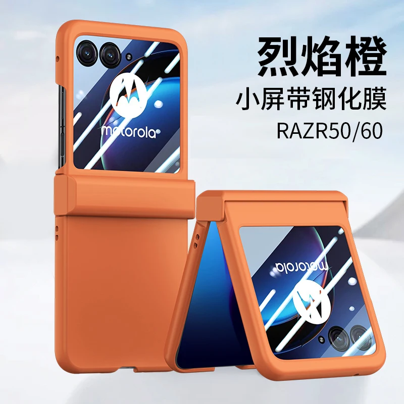 Slim Ultra Thin Hard Protective Case with Tempered Glass - Enhanced Hand Feel Solid Cover