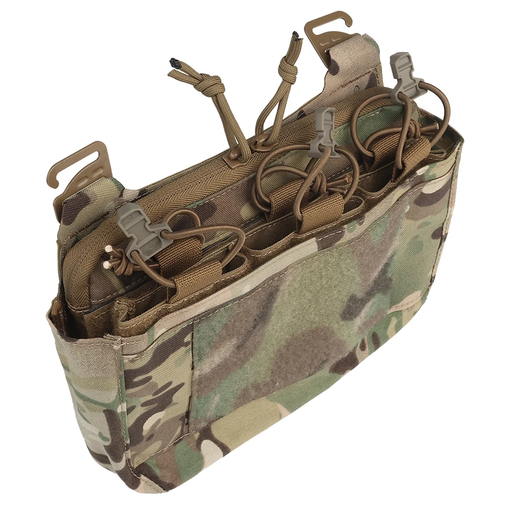 G-hook DOPE Front Flap Double Stack Abdominal Fanny Pack Triple Magazine Insert Kangroo Pouch For FCPC FCSK Plate Carrier Vest 3