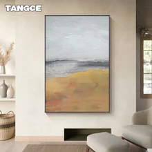

Abstract Landscape Canvas Painting Modern Minimalist Sea Sky Wall Art Posters Nordic Picture Prints for Living Room Aisle Decor