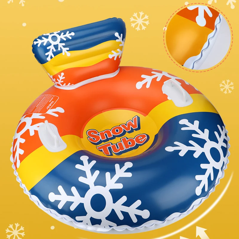 Snow Tube Skiing Tubes Inflate Christmas Gift Kids Child Boy And Girl Youth Ski Outdoor Sport Entertainment Gear Cute Birthday