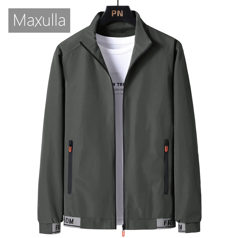 

Maxulla Mens Bomber Jacket New Casual Men Stand Collar Outwear Windbreaker Jackets Fashion Men Hip Hop Streetwear Coats Clothing