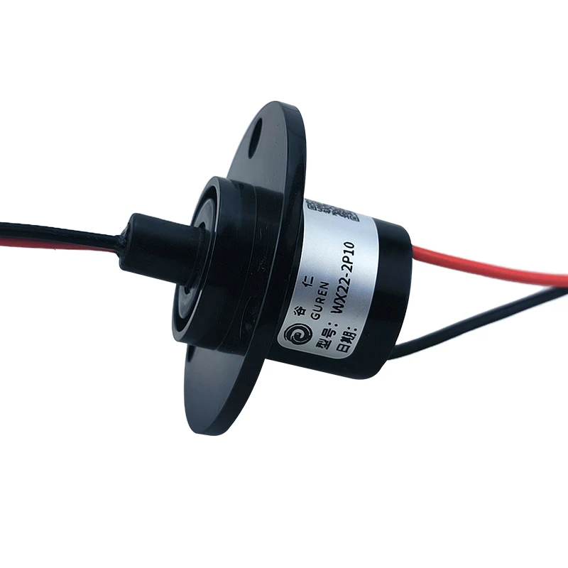 OD 22mm 2-way 10A low power cap-type slip ring capsule conductive joint rotating conductor