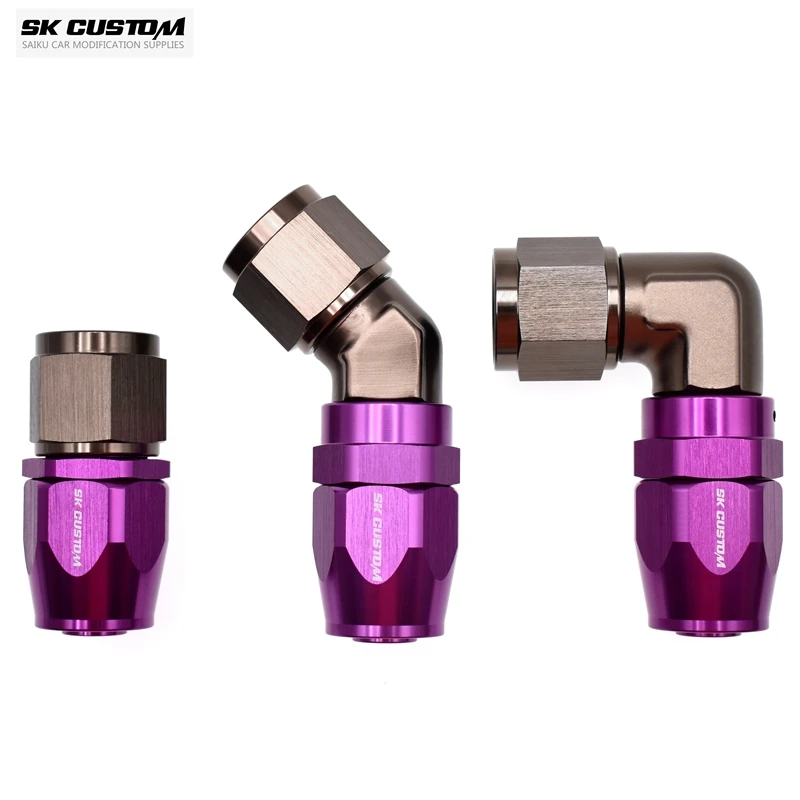 Sk Custom Oil Pipe Fitting Right Angle Fitting Wire Braided Oil Tube