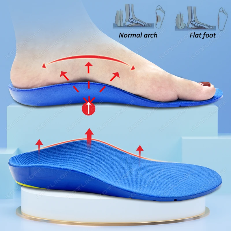 Adult Children' Orthotic Insoles Arch Support for Flat Foot High Plantar...