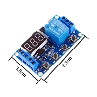 DC 6-30V Support Micro USB 5V LED Display Automation Cycle Delay Timer Switch Off Delay Time Relay 6V 9V 12V 24V 6