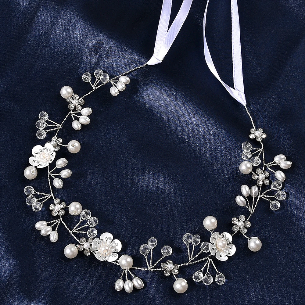 Hair accessory,hair headdress,bridal headwear,hair band crown Bridal Wedding Headbands Handmade Bride Tiaras Shiny Rhinestone Flower Hairband For Women Girl