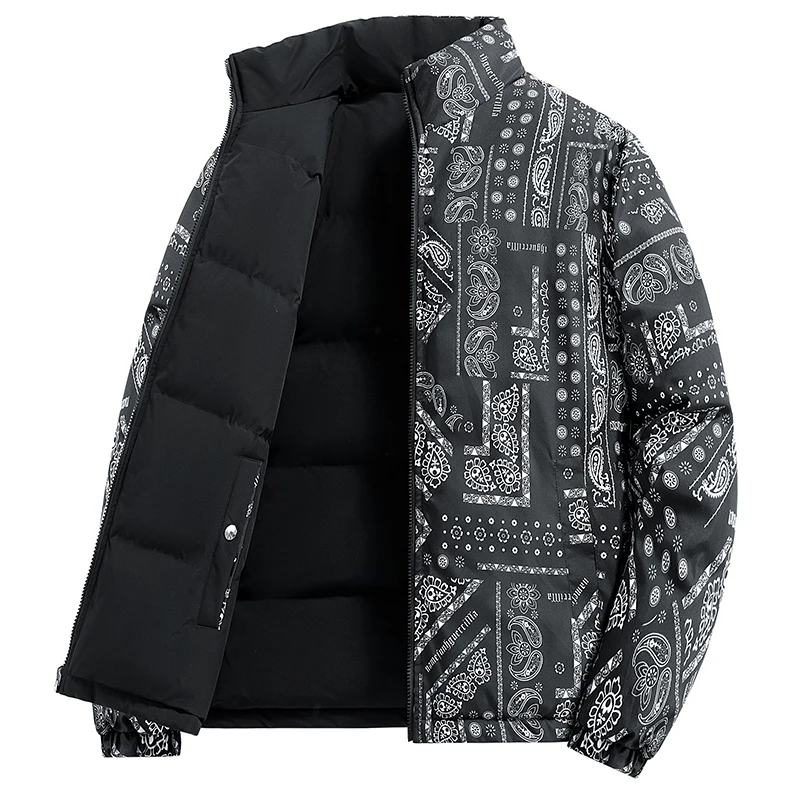 Winter New Volcom Men's and Women's Down Cotton Jacket Double sided Skiing Outdoor Couple Leisure Coat Cotton Jacket 2