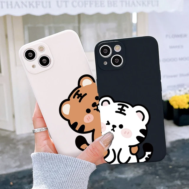 Funny Cartoon Cute Boy Black Phone Case For iphone 15 14 11 12 13 Pro Max  XR 7 8