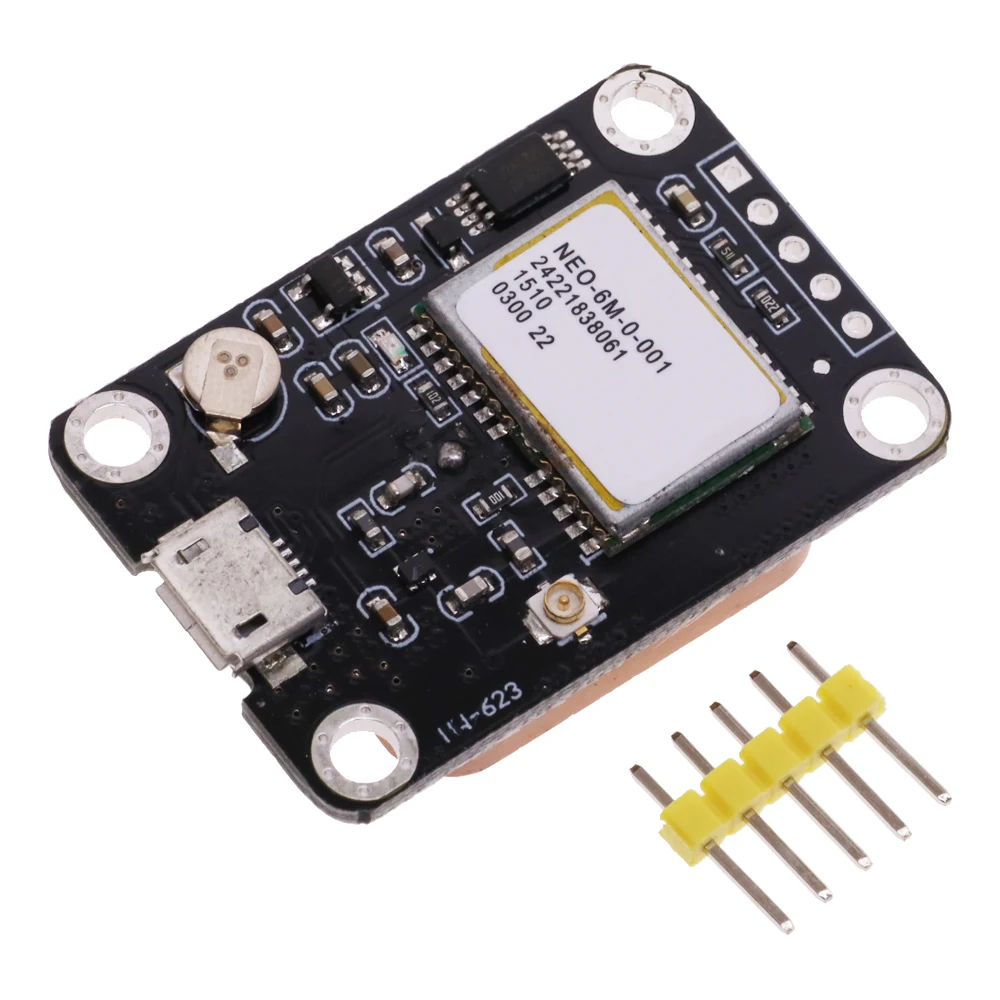Modulo GPS GPS Neo-6m NEO6MV2 APM2.5 con posizionamento satellitare di navigazione EEPROM 3.3-5.5V Micro USB - immagine 2