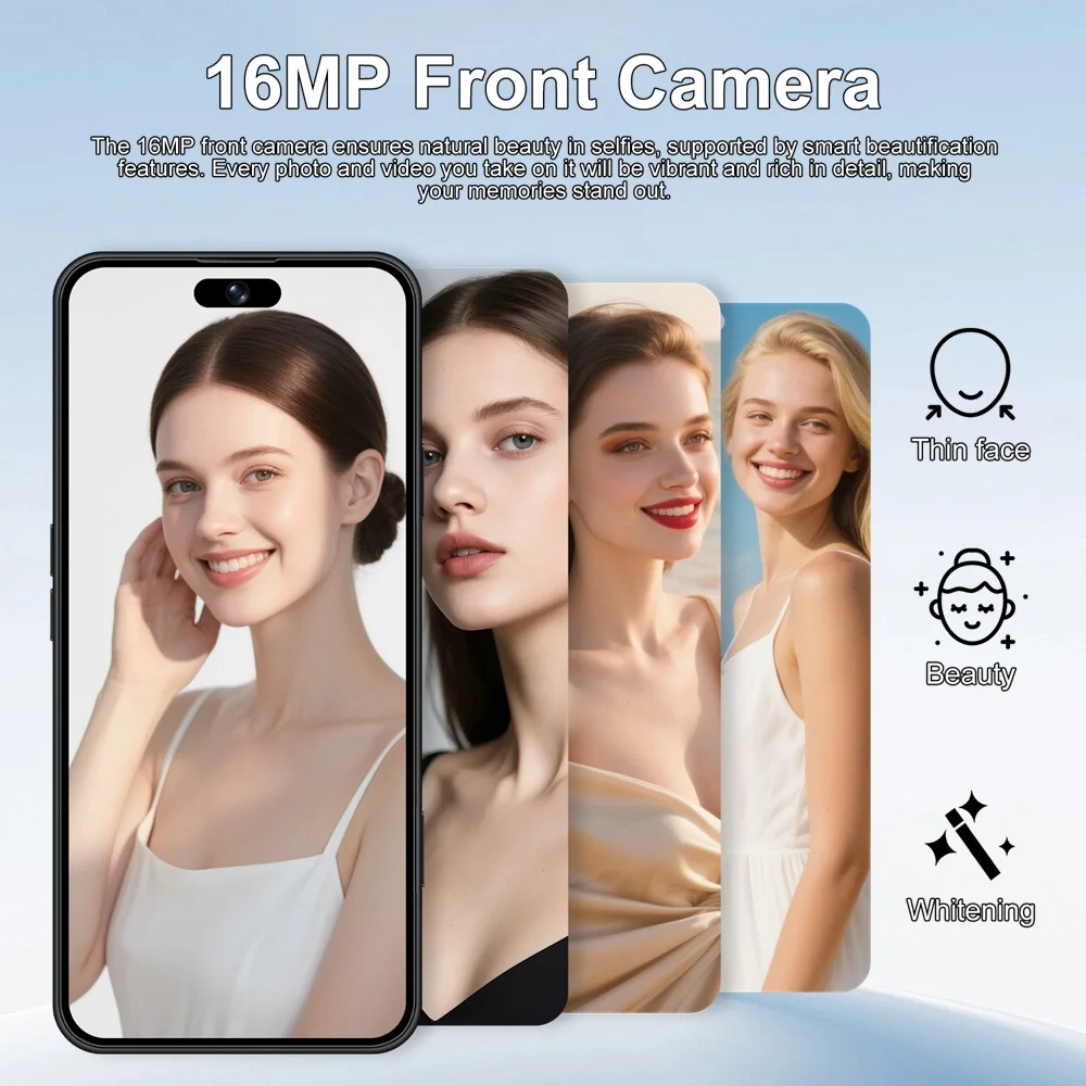 K-Touch Hot Smartphone A17 Pro Max Cell Phone Android 5G 7.3HD 22G+2TB Mobile Phones 16+48MP Dual Sim 7800mAh Unlocked Global Version