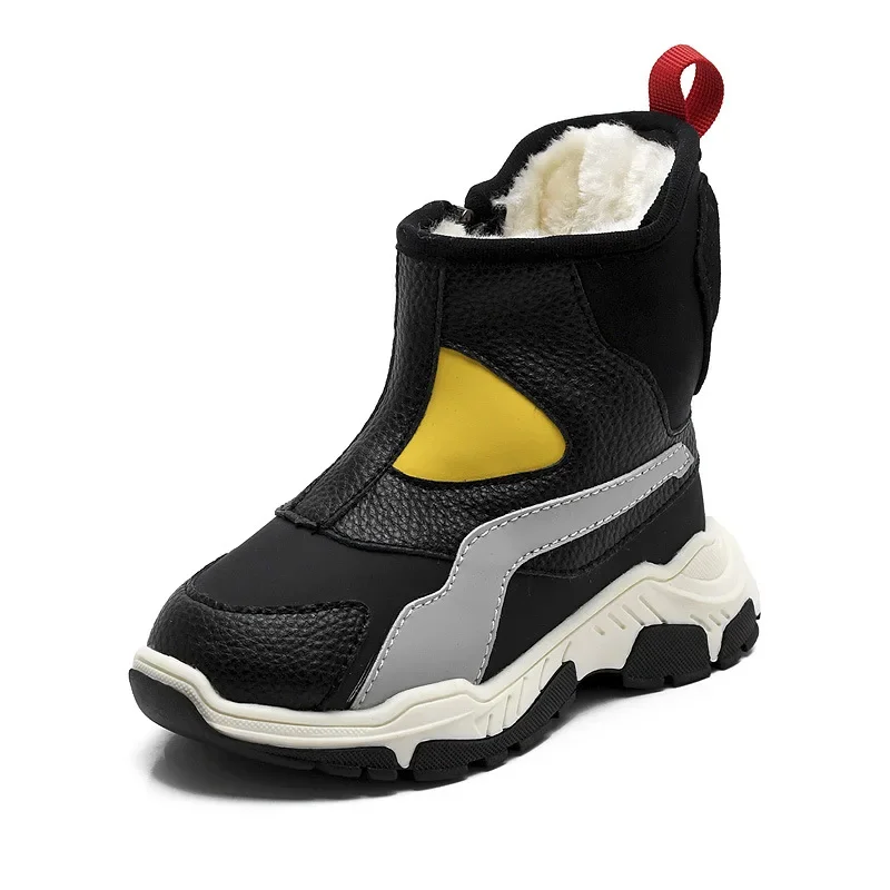 

Kids Shoes Winter Boots Keep Warm Children Waterproof Snow Boots Thick Bottom Non-slip Plus Velve Short Boot SJL001