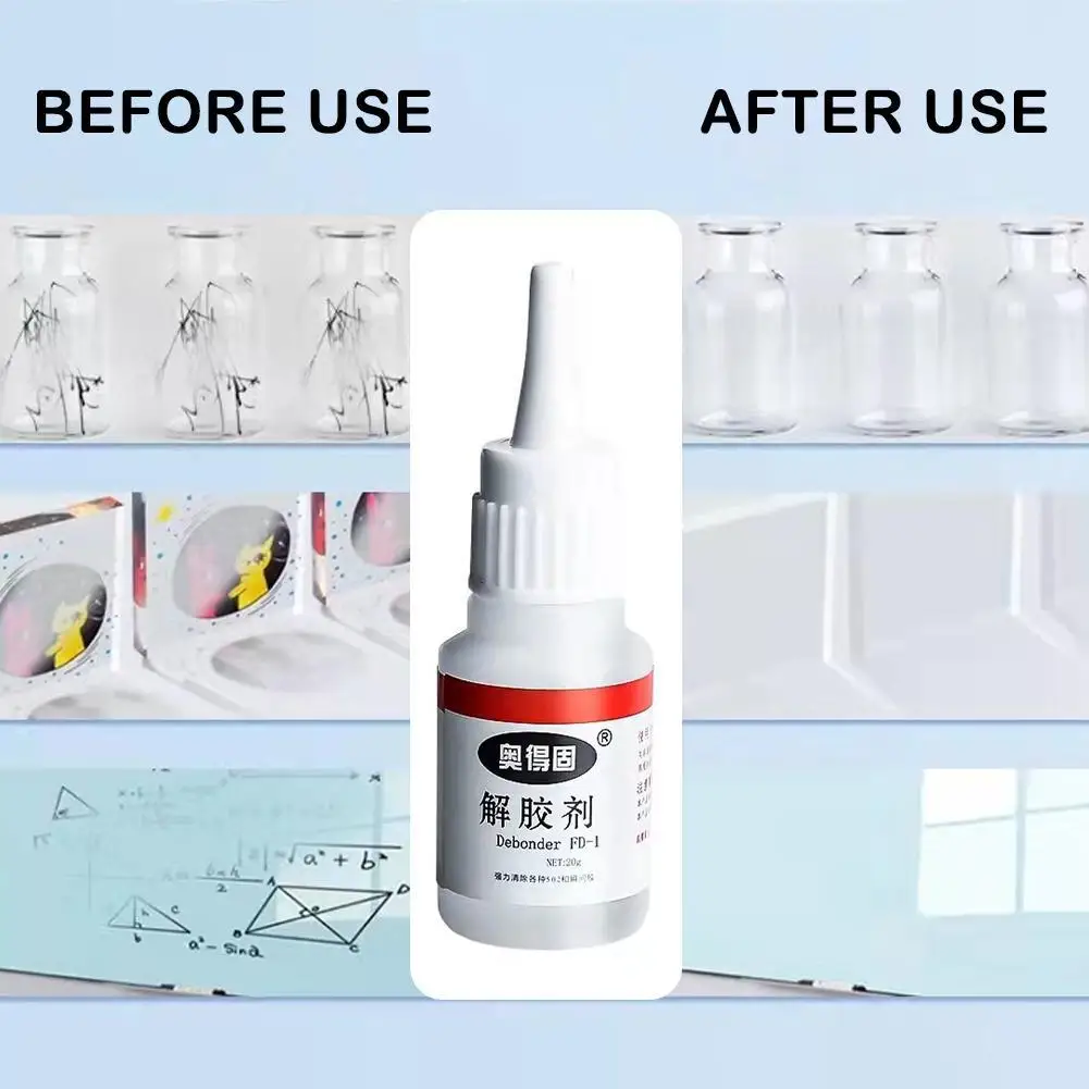 502 Glue Remover 20g Strong Efficient for Acetone Cleaning Agent Dissolving Debonder Degumming Agent 502 Nemesis glue remover