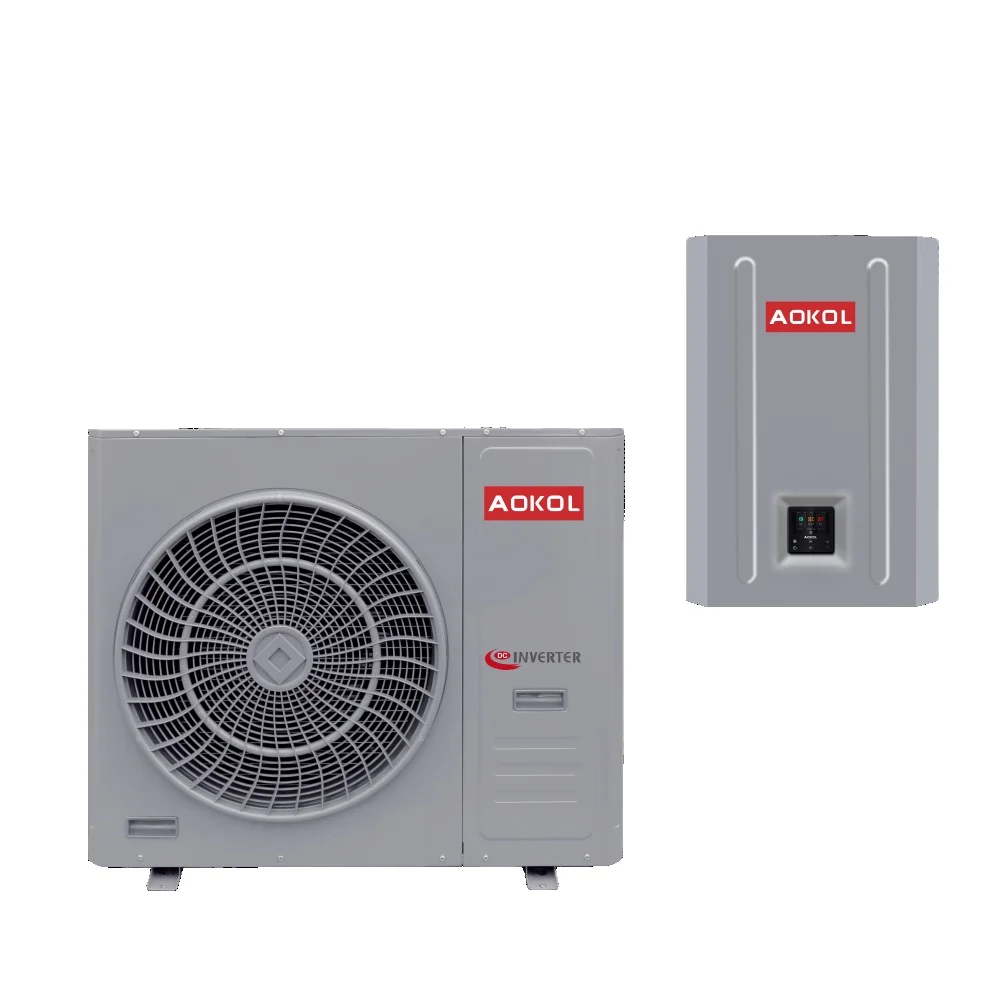 Aokol Oem Factory 8Kw 10Kw Air Water Split Water Pompa Di Calore R32 Gas Erp A +++ Wifi Full Dc Inverter Evi China Heat