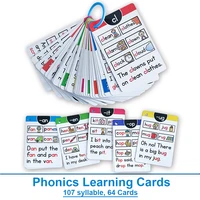 Kids Montessori English Phonics Learning Cards ESL Teaching Materials Teacher Teaching Aid Vocabulary Building Montessori 1
