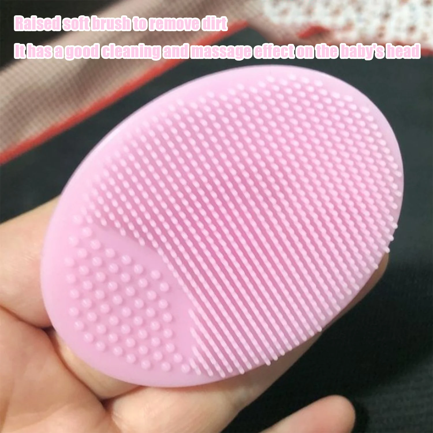 Hair Brush Comb 1pcs Children Silicone Shampoo Brush Bathing Head Hair Washing Massage Wiping Combing