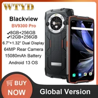 Blackview BV9300 Pro Rugged Phone 8GB/12GB+256GB 15080mAh 6.7'' Display Android 13 MediaTek Helio G99 33W NFC 4G Smartphone 1