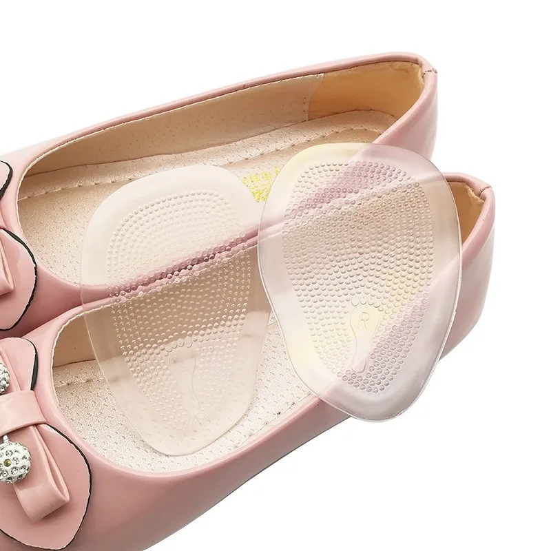 Shoe Insoles Silicone Gel Soft Cushion Insoles For High Heel Shoes Gel Pads Metatarsal Support Insert Pad 1Pair