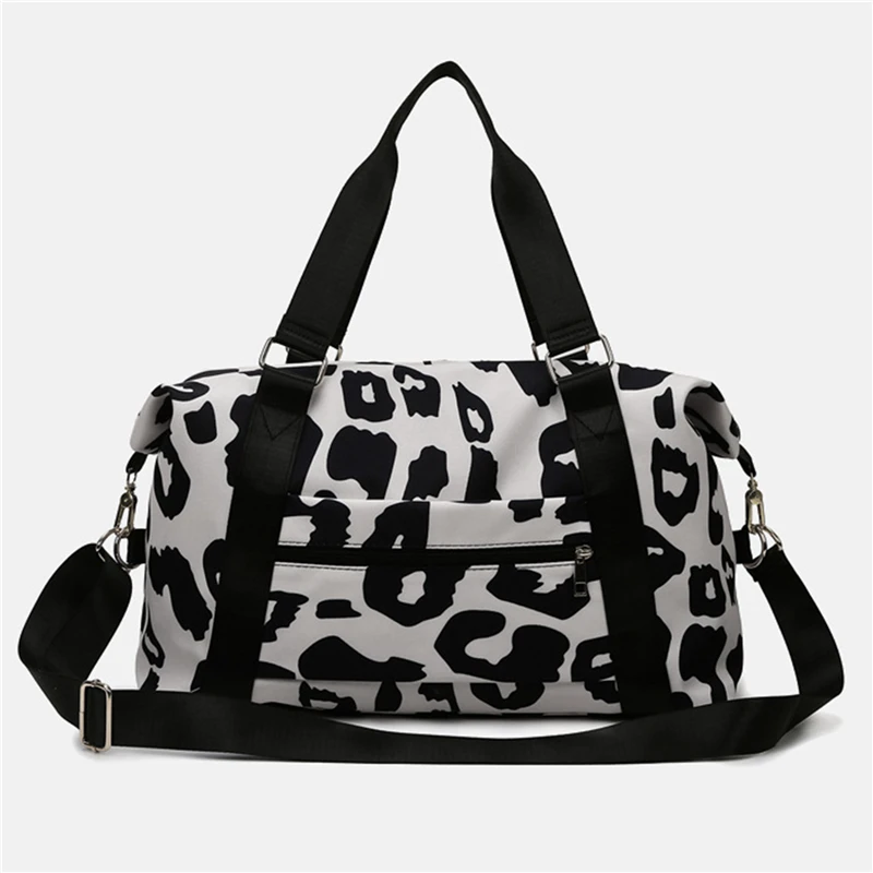 Frauen wochen ende Handtasche trocken nass Trennung neue Mode Reisegepäck tasche für Frauen Leoparden muster Oxford Stoff Handtasche für Fitness studio