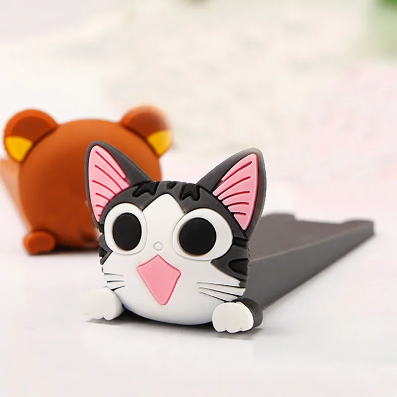 Door stopper silicone door stopper door stopper bumpers Baby safety protector cute cartoon silicone figure door stopper wedge door jam catcher block guard home office protectors