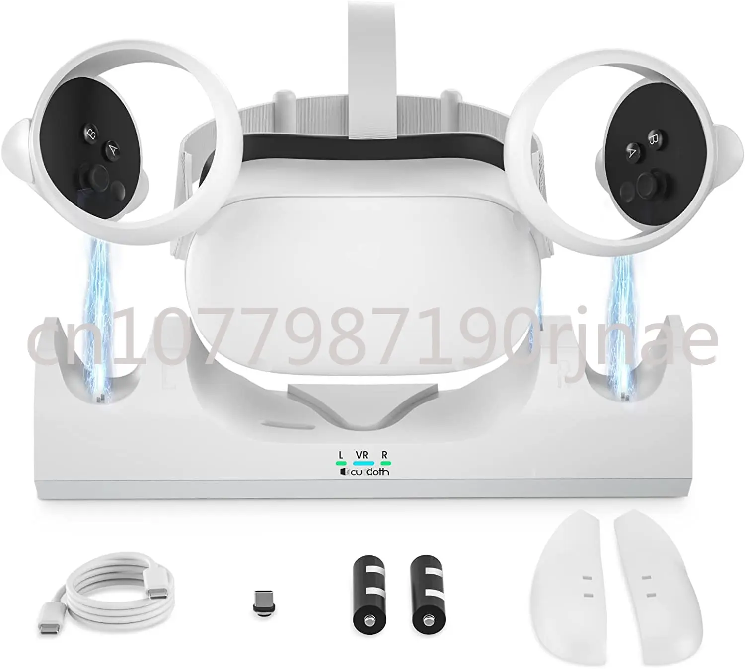 

VR Multifunction Accessories Charging Station Dock Charger Wall Mount Storage Stand for Oculus Quest 2