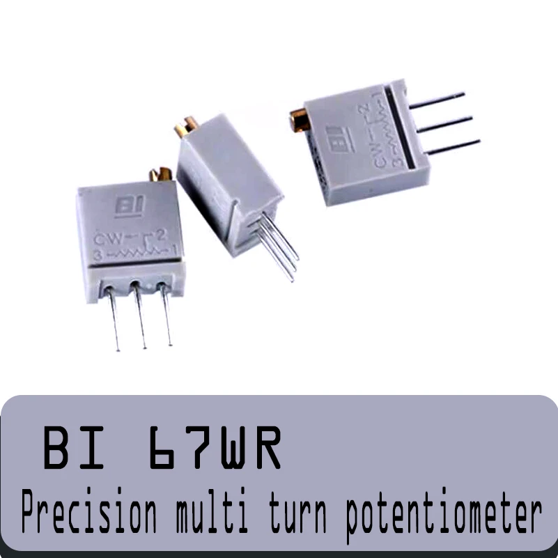 

10pcs US original BI 67WR precision fine-tuning multi turn potentiometer full series resistance PK BOURNS 3296