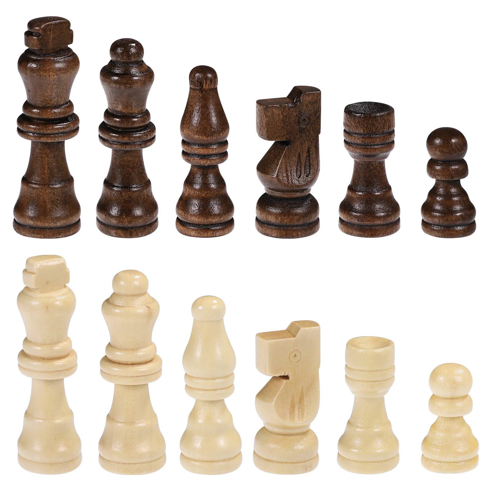 

Mens Travel Accessories Chess Game Pawns Wooden Interactive Toys Checkerboard Bamboo Child