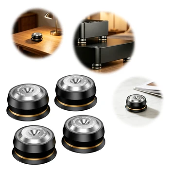 Piedini isolanti per altoparlanti in acciaio inossidabile, protezioni per pavimento con punte 63x26mm per subwoofer, CD, DVD, amplificatore, giradischi