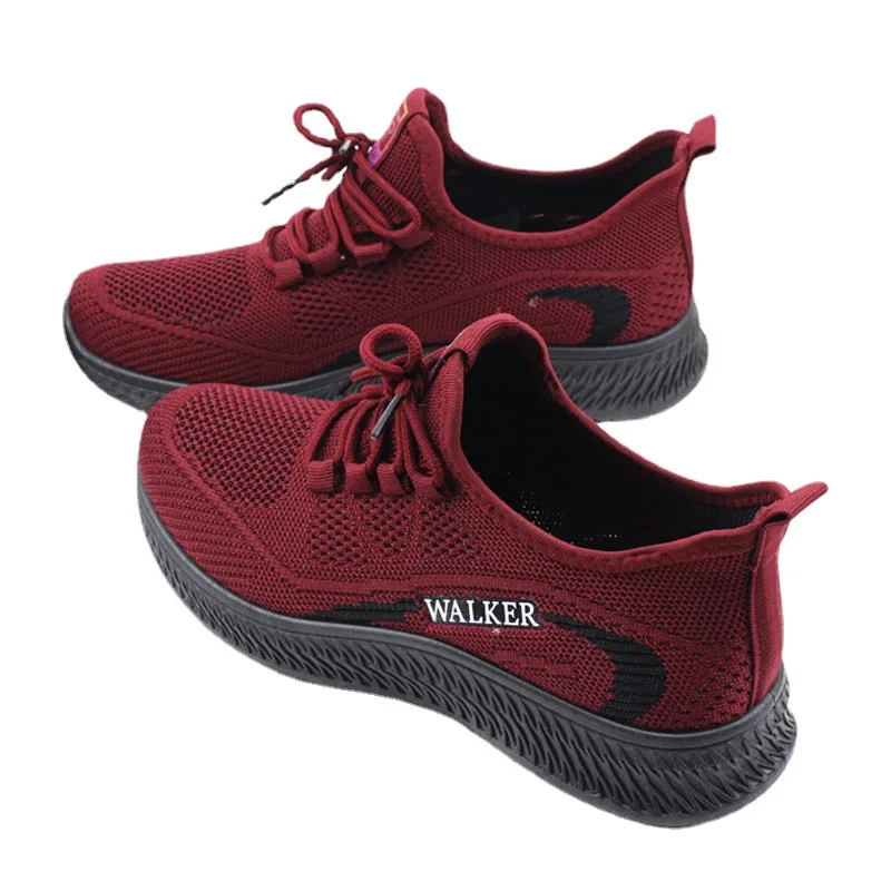 Women Shoes 2023 Fashion Versatile Mesh Sneakers Flying Weave Casual Vulcanize Shoes zapatillas de deporte  trainers platformHig