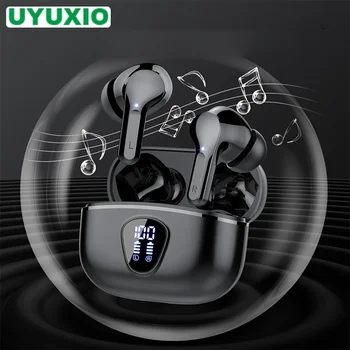 New Wireless Earbuds HiFi Stereo – Bluetooth 5.3 Earphones with ENC Noise Cancelling, 48H LED Display, IP7 Waterproof 1