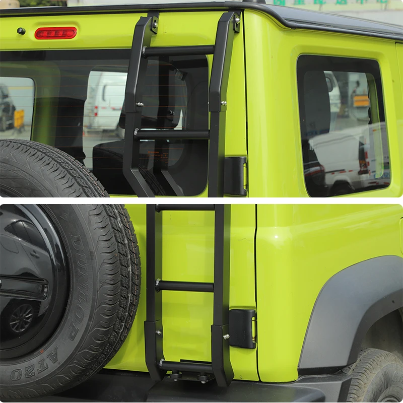 Car Rear Door Ladder BAWA For Suzuki Jimny Aluminum Alloy Tailgate Ladder Accessories For Jimny Up car ladder