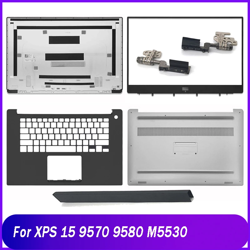 Nuovo Coperchio Posteriore Per Dell Xps 15 9570 9580 M5530 Laptop Lcd Back Top Cover Anteriore Lunetta Cerniere Palmrest Base Inferiore Superiore Cust