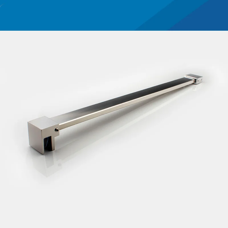 Description Picture 4 of itemScreen glass shower room bathroom 304 stainless steel t-clip straight plane pull rod anti swing pull support rod(YZH02)