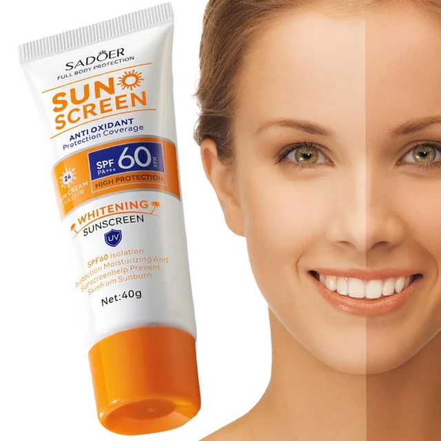 SPF 60 Sunscreen Cream Long Lasting And Waterproof Sunblock Cream  Moisturizing & Non Greasy Sun Protection For Face And Body - AliExpress