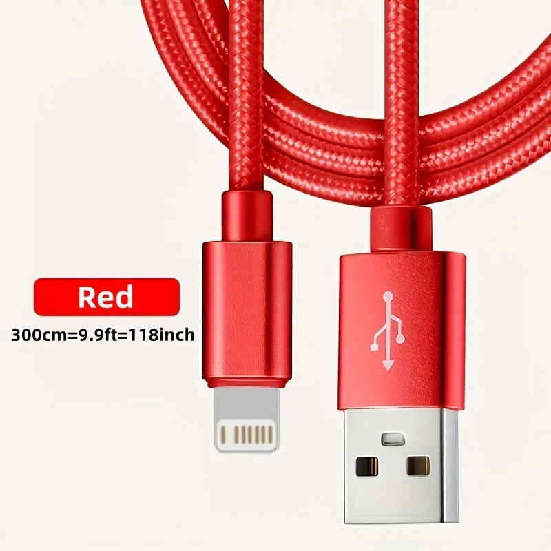 아이폰 14 8 7 6S 플러스 X XR XS 11 12 13 프로 맥스 아이패드 9용 USB 고속 충전 케이블 데이터 케이블