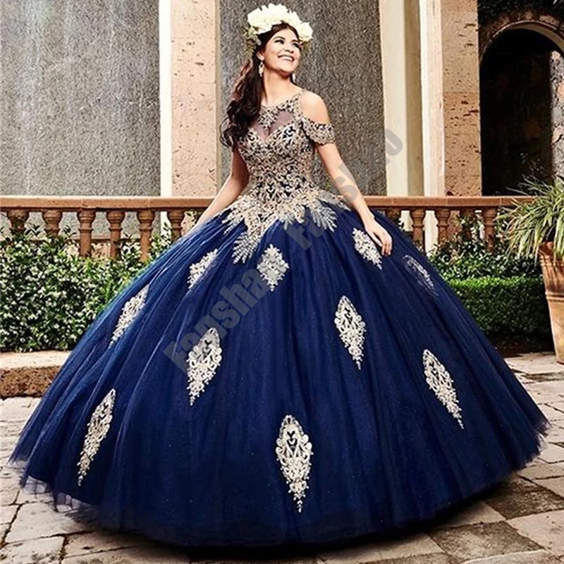Dark Blue Quinceanera Dresses 2022