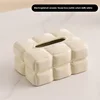 Luxury Chocolate Tissue Box Cover Ceramics Tissue Box High-grade Home Creative Napkins Tissue Holder Livingroom Table Decoration 5