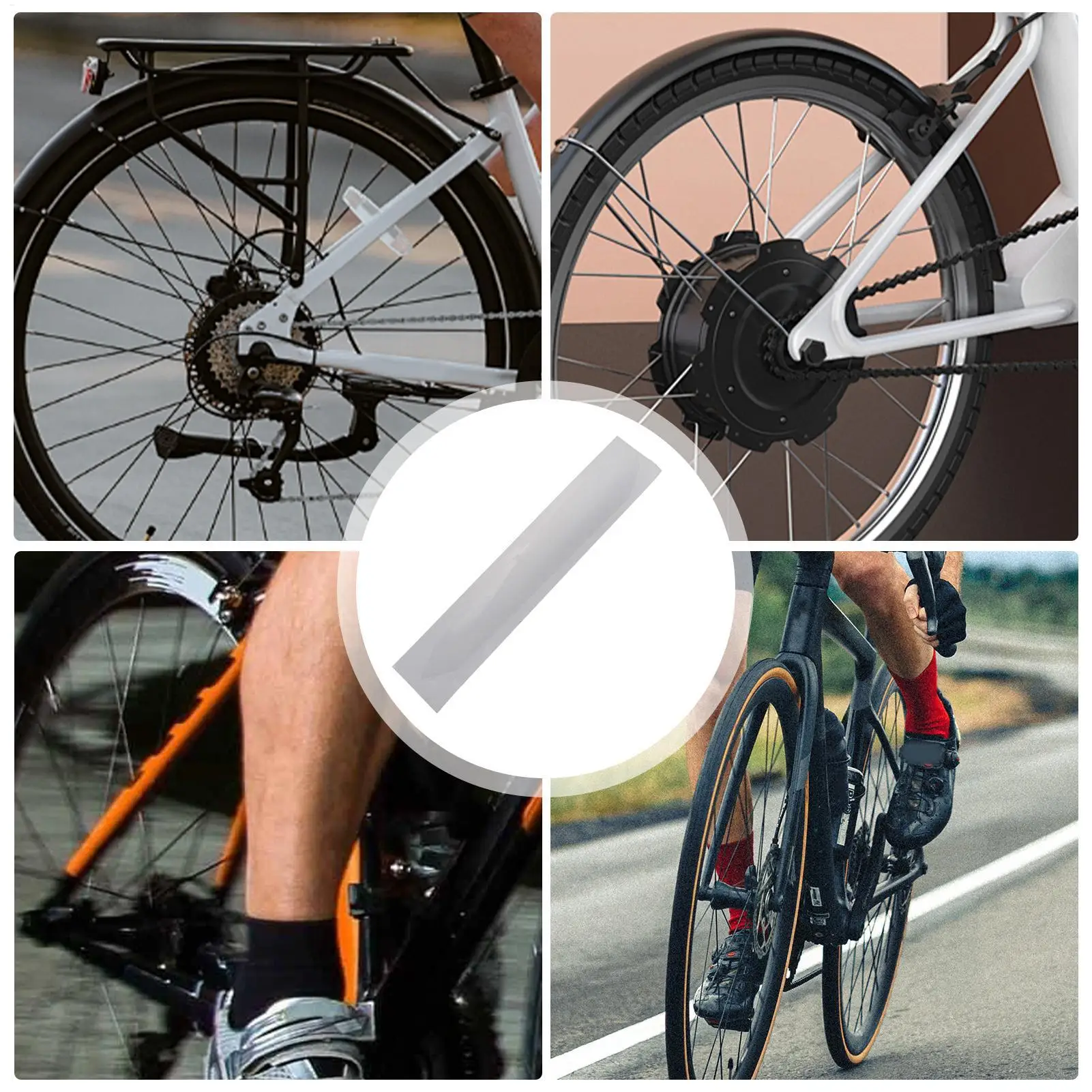 Chainstay Protector Clear Clear Adhesive Chainstay Frame Guard Protective Film for Mountain Bike Road Bike Chain Film Cover