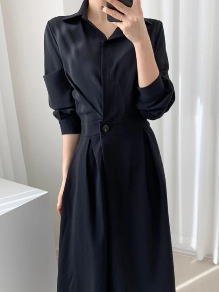 Elegant Summer Women's Dress 2022 Straight Loose Office Lady Maxi Dress Spring Autumn Patchwork Long Dresses For Female A-line summer dresses