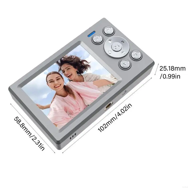 1.4인치 후면 스크린 긴 배터리 ABS 본체가 포함된 5000W 학생 카메라 이중 디스플레이 청소년 선물 B2EA